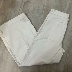 Everlane Off-White Wide-Leg Trousers